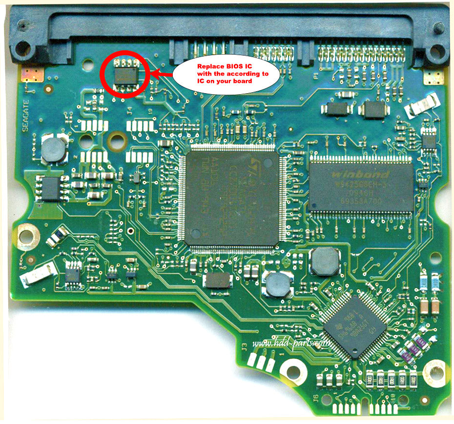 ST3750528AS ST375O528AS 100574451 REV B hard drive circuit board + firmware transfer