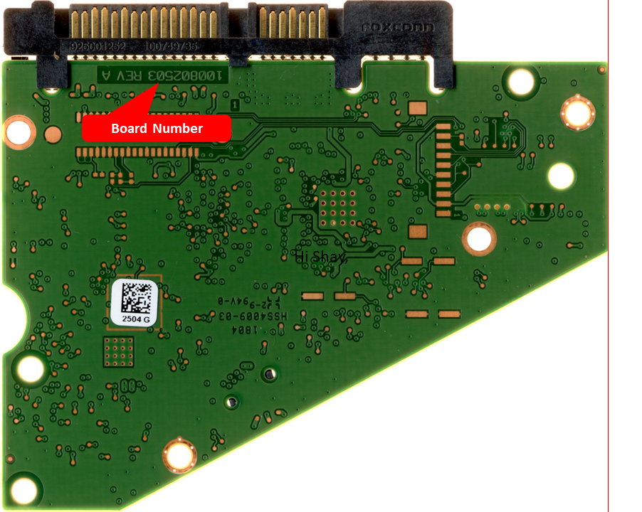 ST5000DM003 ST5OOODMOO3 100802503 REV A hard drive circuit board + firmware transfer