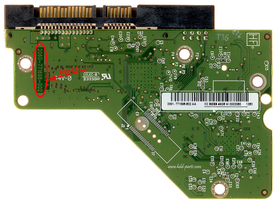 WD15EADS-00R6B0 2060-771698-002 WD15EADS 771698 hard drive circuit boa