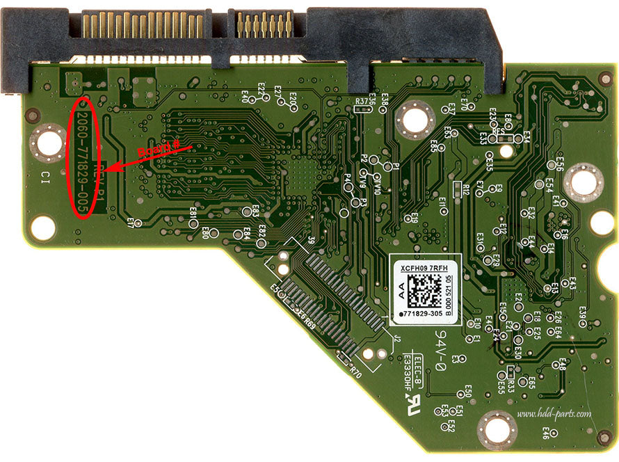 WD5000AZLX-00ZR6A0 2060-771829-005 WD5000AZLX 771829 hard drive circuit board + firmware transfer