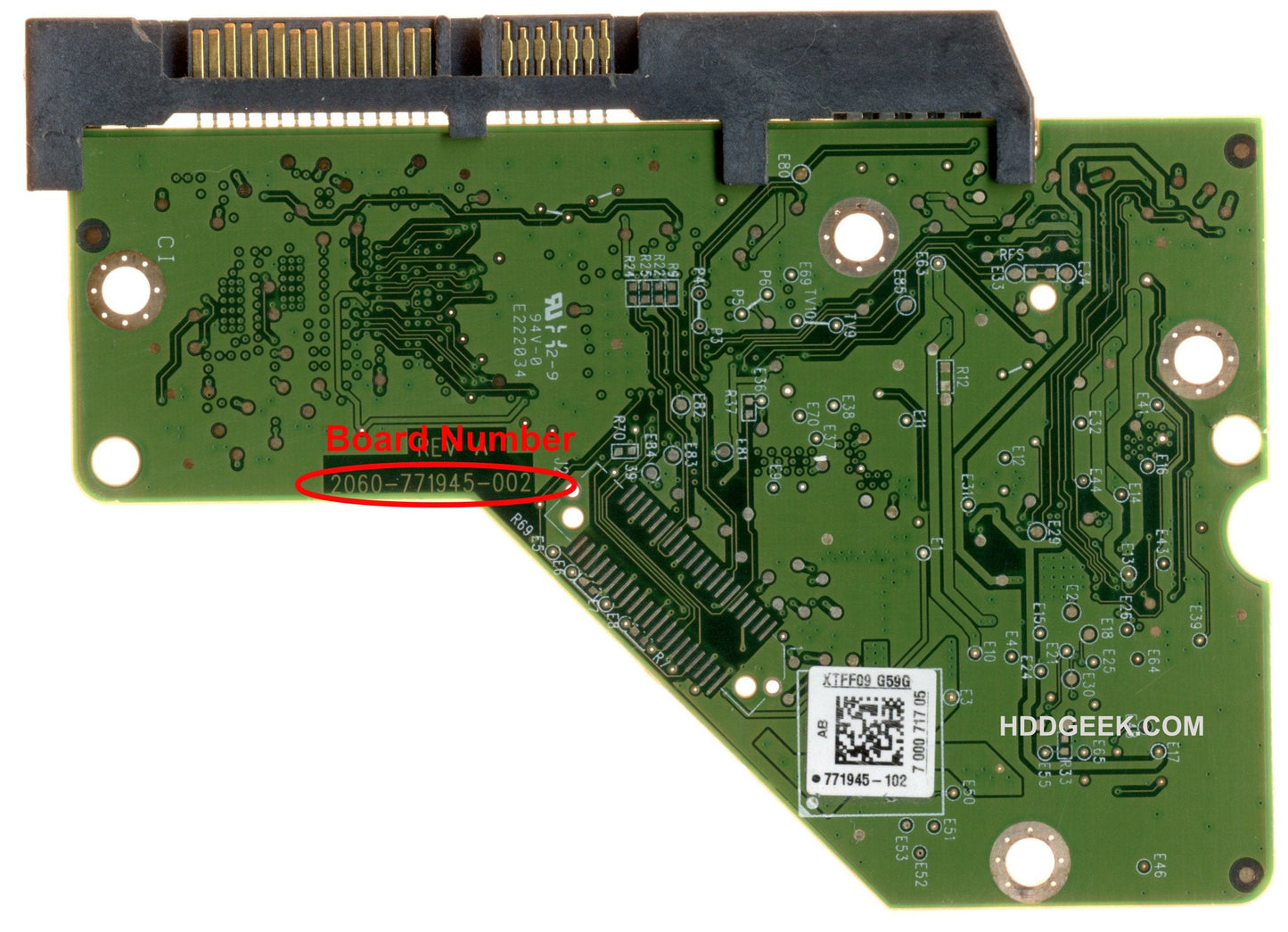 WD30EZRZ-22Z5HB0 2060-771945-002 WD30EZRZ 771945 hard drive circuit board + firmware transfer