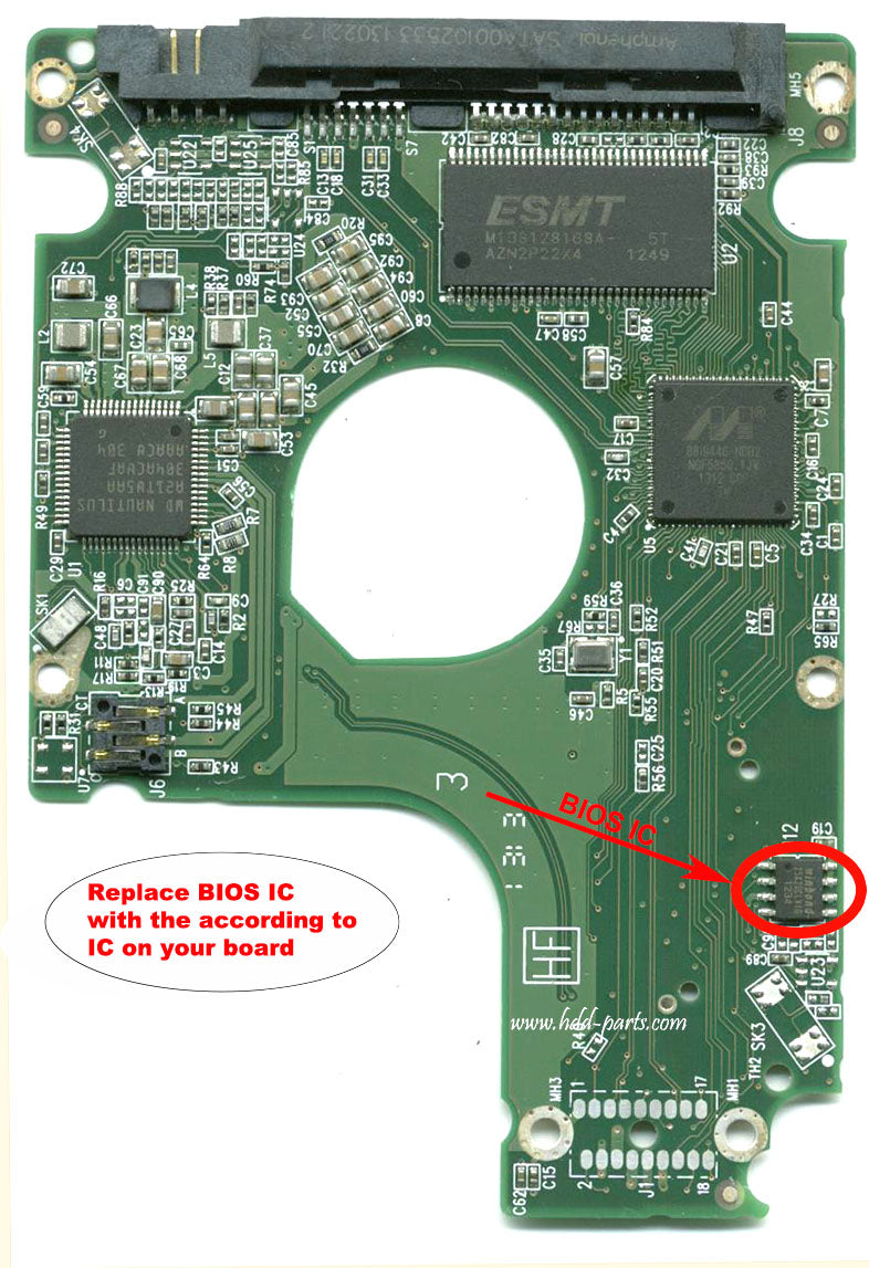 WD5000LPVX-16V0TT3 2060-771959-000 WD5000LPVX 771959 hard drive circuit board + firmware transfer