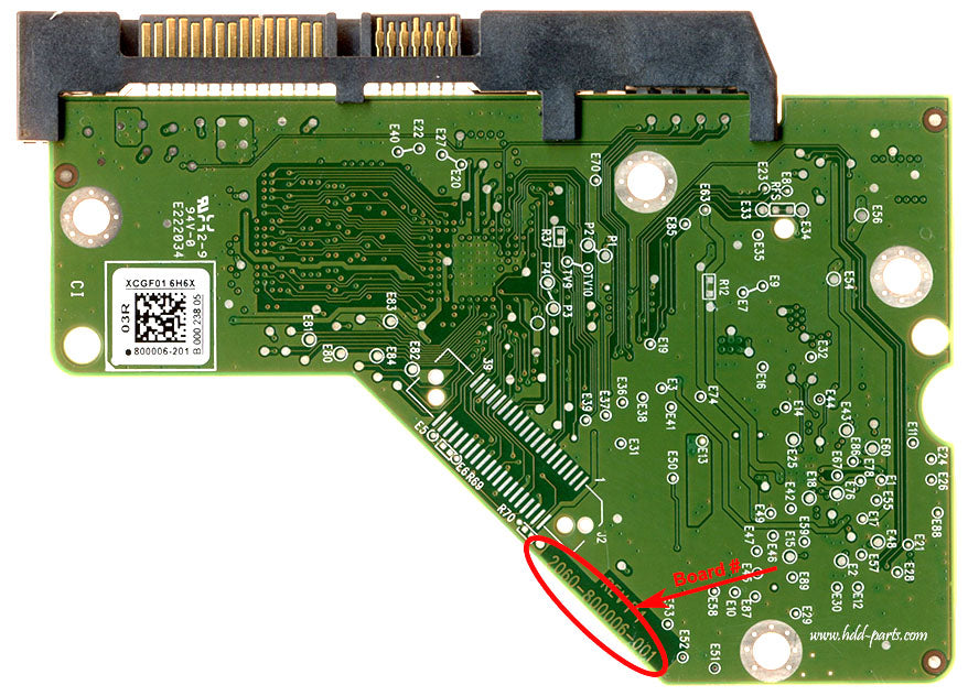 WD10EFRX-68FYTN0 2060-800006-001 WD10EFRX 800006 hard drive circuit board + firmware transfer