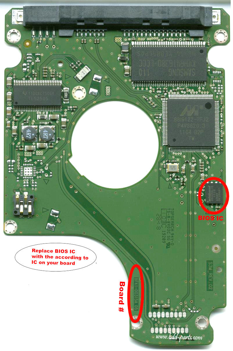 ST640LM000 BF41-00315A hard drive circuit board + firmware transfer