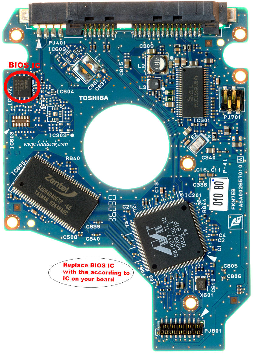 MK2555GSXN G002657A HDD2H54 GOO2657A hard drive circuit board + firmware transfer