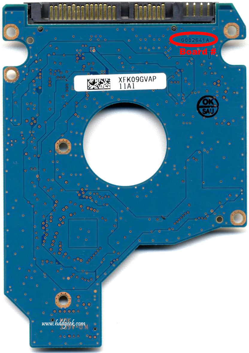 MK6465GSX G002641A HDD2H81 GOO2641A hard drive circuit board + firmware transfer