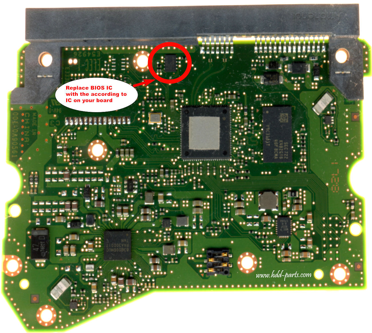 HUH72101ALE 006-0A90561 OA90561 OJ45403  0J45403 0J45413 0A90561 hard drive circuit board + firmware transfer