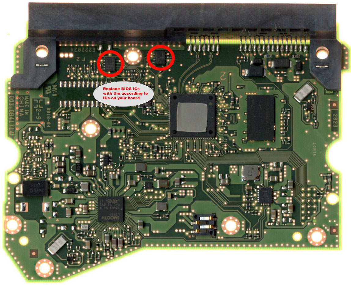 WD100EDBZ-11B1HA0 004-0B41714 OB41714 WD100EDBZ 0F41493 0B41714 hard drive circuit board + firmware transfer