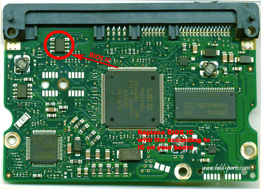 ST3500320AS   ST35OO32OAS 100466725 REV A 100468972 100468974   hard drive circuit board + firmware transfer