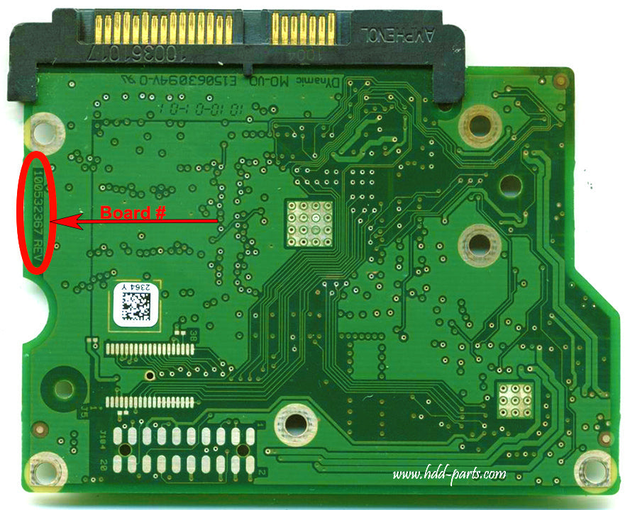 ST250DM000   ST25ODMOOO 100532367 REV B   hard drive circuit board + firmware transfer