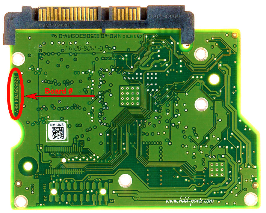 ST320DM000   ST32ODMOOO 100535704 REV A   hard drive circuit board + firmware transfer