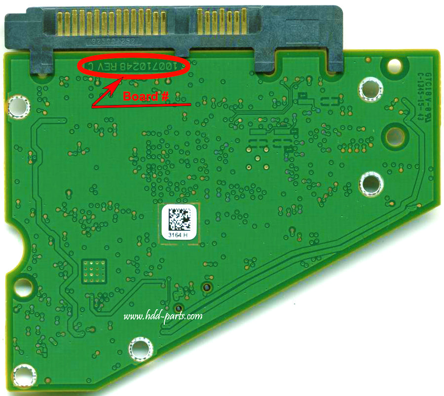 ST3000VN000   ST3OOOVNOOO 100710248 REV C   hard drive circuit board + firmware transfer