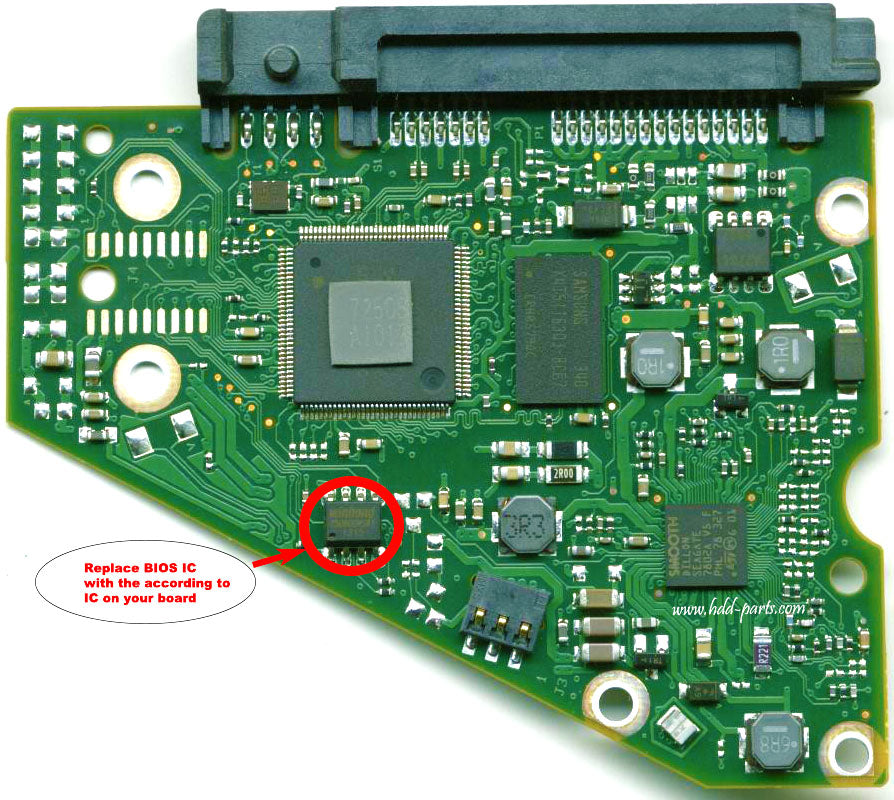 ST3000DM003   ST3OOODMOO3 100710248 REV C   hard drive circuit board + firmware transfer