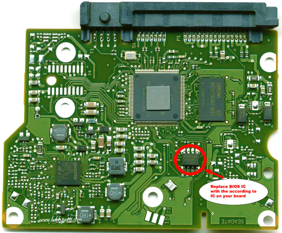 ST2000VX000   ST2OOOVXOOO 100717520 REV B   hard drive circuit board + firmware transfer