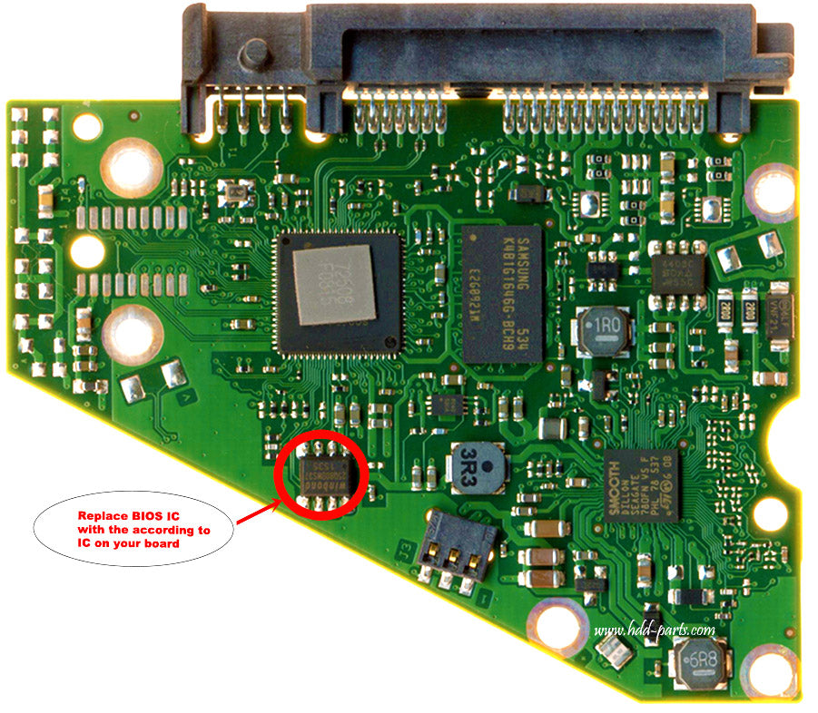 ST4000DM001   ST4OOODMOO1 100721570 REV C   hard drive circuit board + firmware transfer