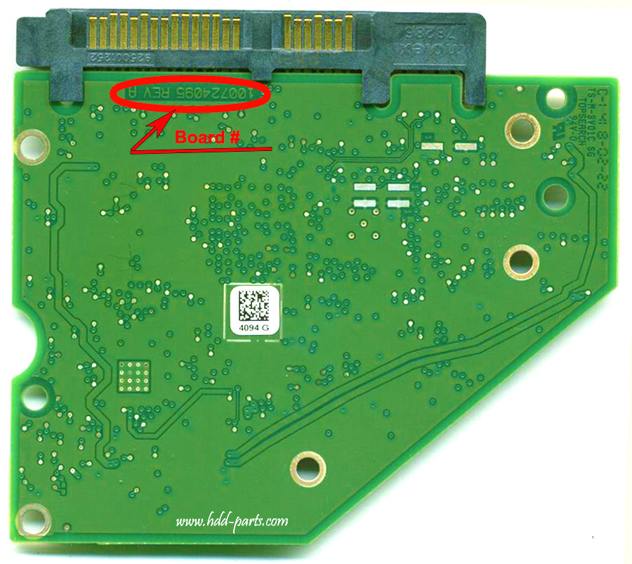 ST2000VN004   ST2OOOVNOO4 100724095 REV A   hard drive circuit board + firmware transfer