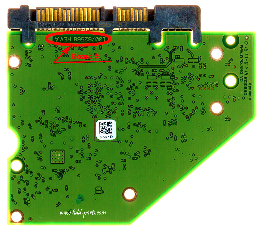 ST3000DM008   ST3OOODMOO8 100762568 REV A   hard drive circuit board + firmware transfer