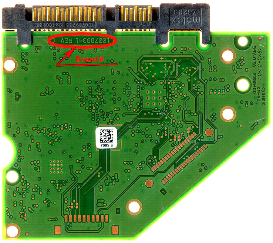 ST4000DM000   ST4OOODMOOO 100788341 REV  C   hard drive circuit board + firmware transfer