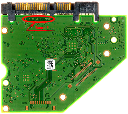 ST4000VN008   ST4OOOVNOO8 100788341 REV  C   hard drive circuit board + firmware transfer
