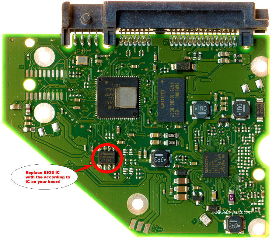 ST4000VX007   ST4OOOVXOO7 100797092 REV A   hard drive circuit board + firmware transfer