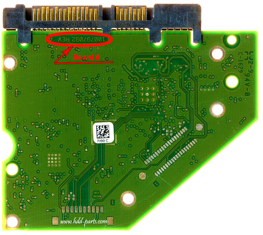 ST4000VX007   ST4OOOVXOO7 100797092 REV A   hard drive circuit board + firmware transfer