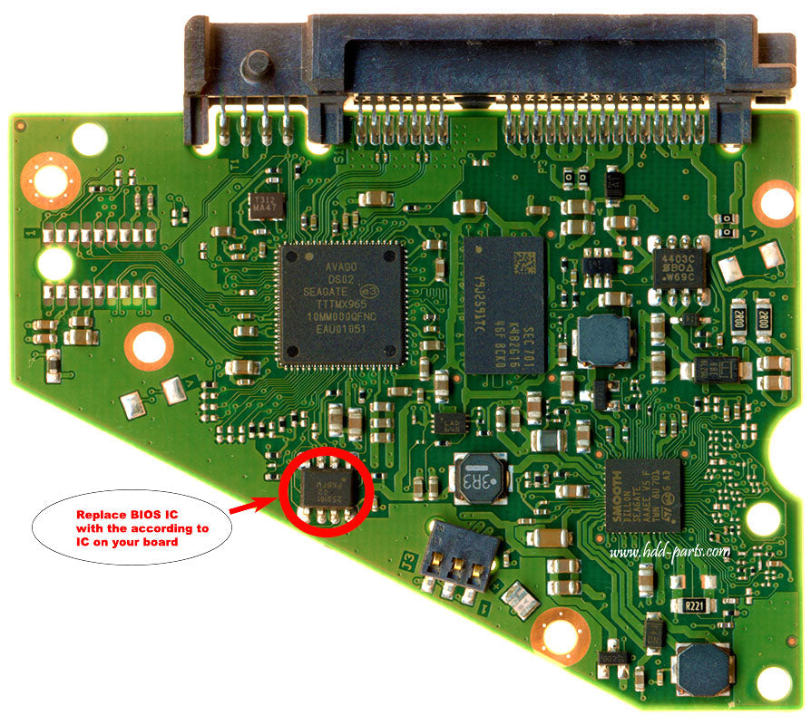 ST3000DM007   ST3OOODMOO7 100800538   hard drive circuit board + firmware transfer