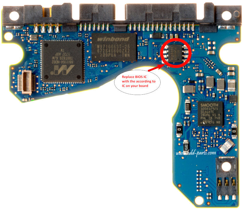 ST500LM030   ST5OOLMO3O 100809471 REV A   hard drive circuit board + firmware transfer