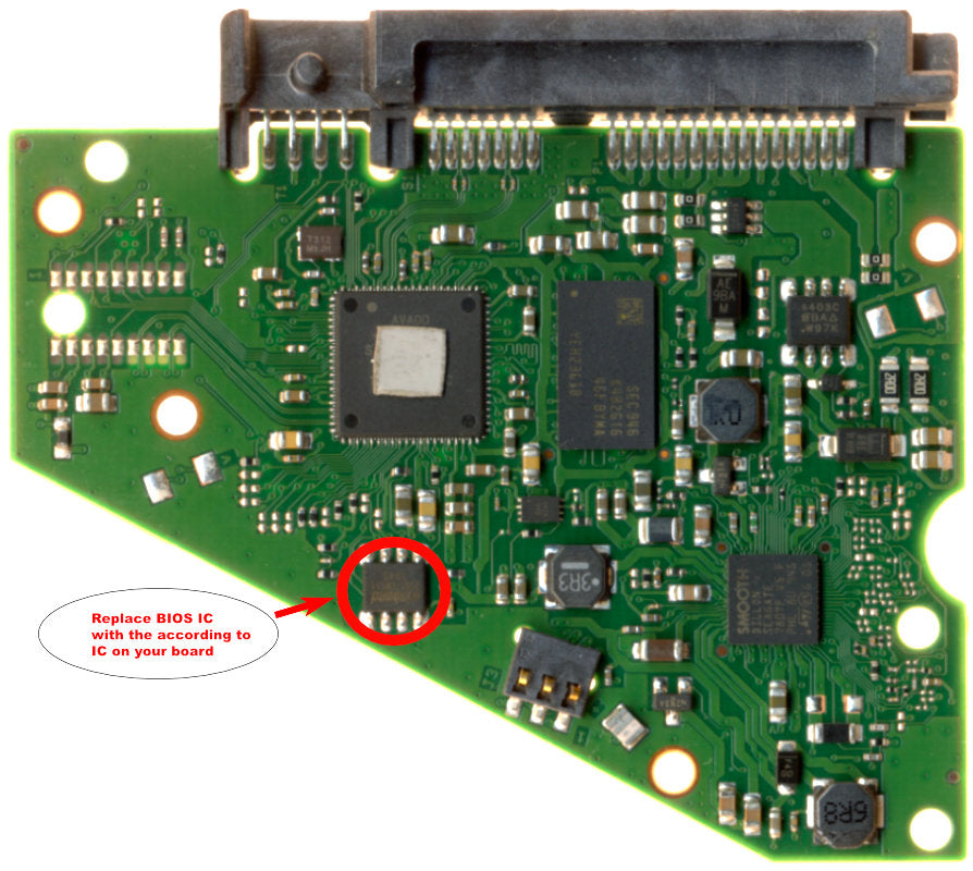 ST4000DM004   ST4OOODMOO4 100815595 REV E   hard drive circuit board + firmware transfer