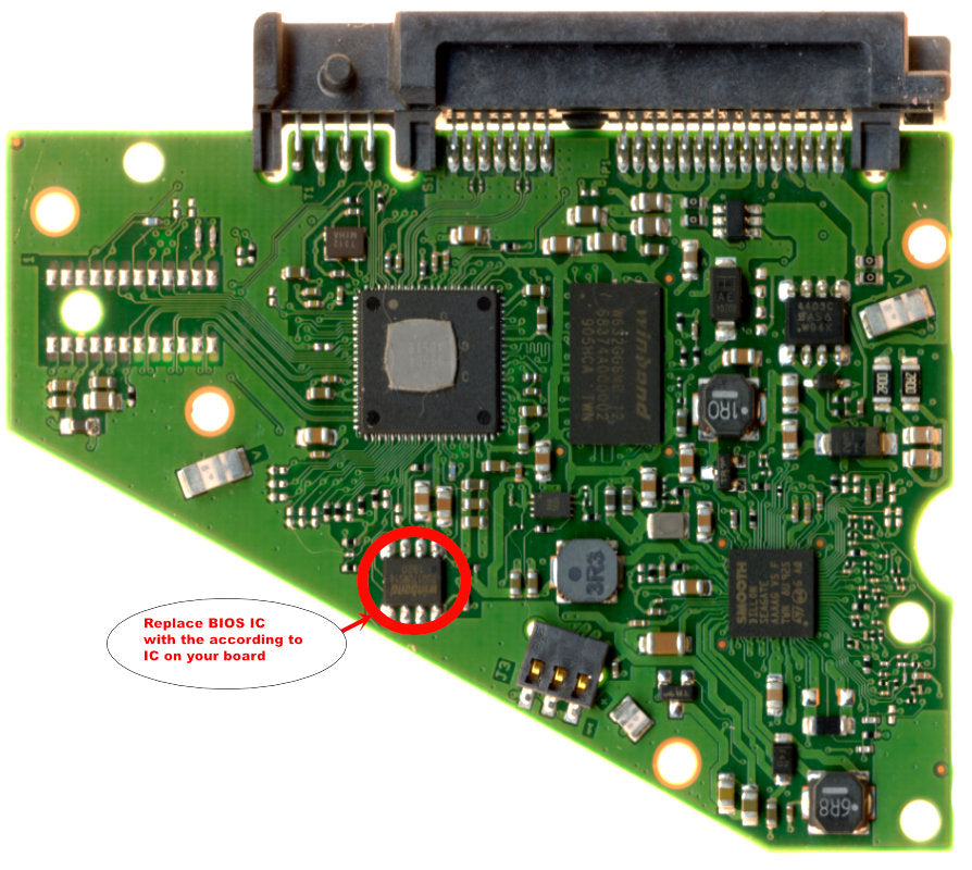 ST6000VX001   ST6OOOVXOO1 100815597 REV D   hard drive circuit board + firmware transfer