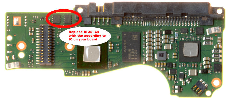 ST14000NM001G   ST14OOONMOO1G 100833707 REV A   hard drive circuit board + firmware transfer