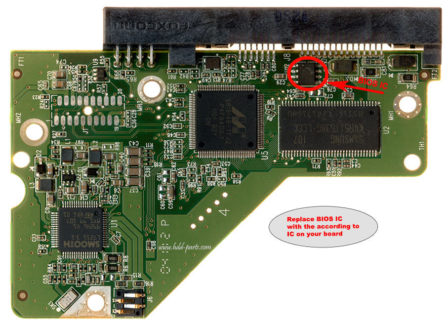 WD25EZRS-00J99B0 2060-771698-004  WD25EZRS  771698 hard drive circuit board + firmware transfer