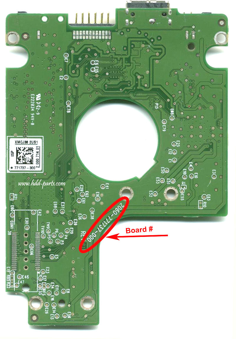 WD7500KMVW-11ZSMS0 2060-771737-000  WD7500KMVW  771737 hard drive circuit board + firmware transfer