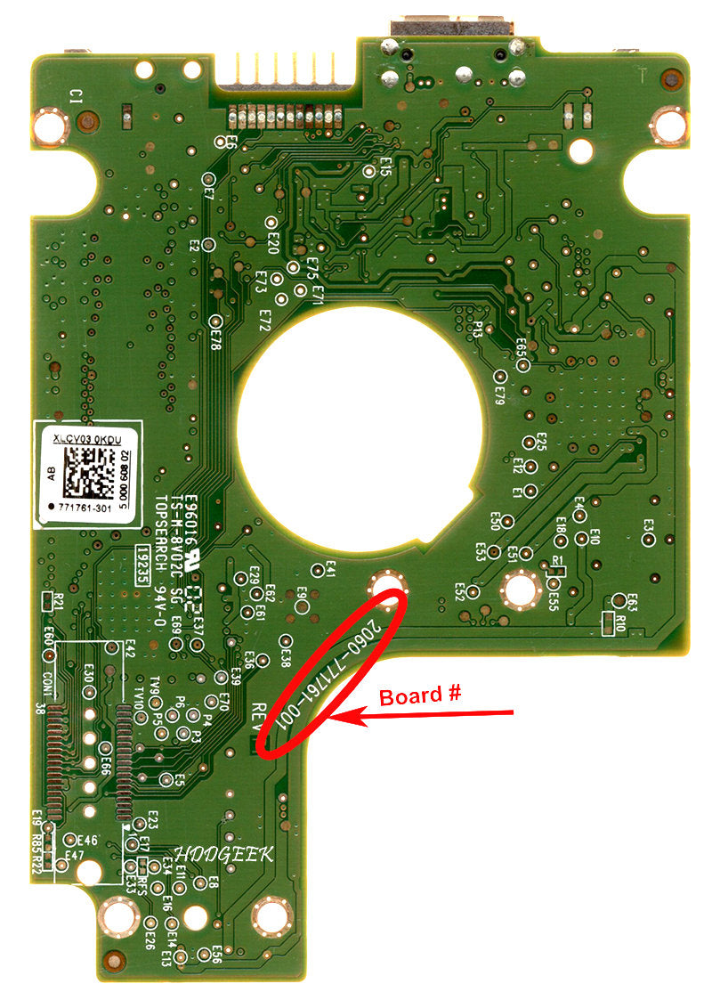 WD5000BMVW-11AMCS2 2060-771761-001  WD5000BMVW  771761 hard drive circuit board + firmware transfer