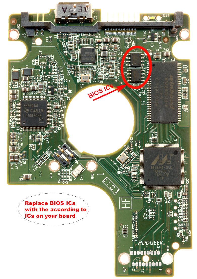 WD5000BMVW-11AMC82 2060-771761-001  WD5000BMVW  771761 hard drive circuit board + firmware transfer
