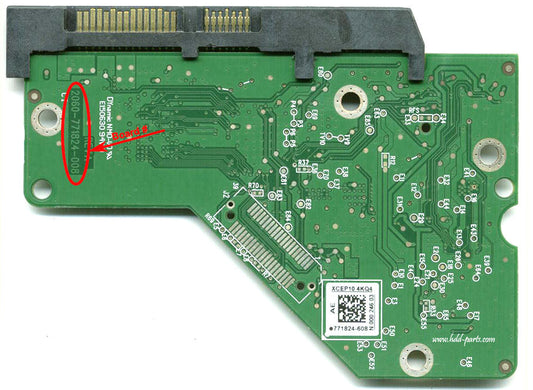 WD30EZRX-55DC0B0 2060-771824-003  WD30EZRX  771824 hard drive circuit board + firmware transfer