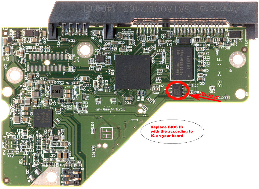 WD5003AZEX-00MK2A0 2060-771829-004  WD5003AZEX  771829 hard drive circuit board + firmware transfer