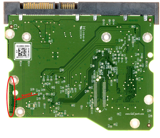 WD50EZRX-00MVLB1 2060-800001-000  WD50EZRX  800001 hard drive circuit board + firmware transfer