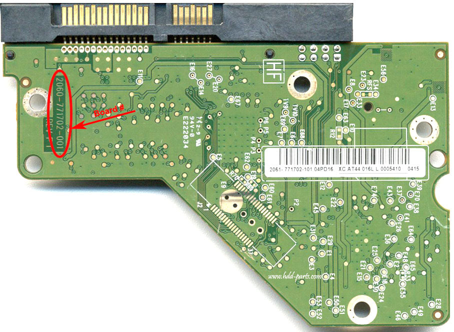 WD7502AAEX-00Y9A0 2060-771702-001  WD7502AAEX  771702 hard drive circuit board + firmware transfer