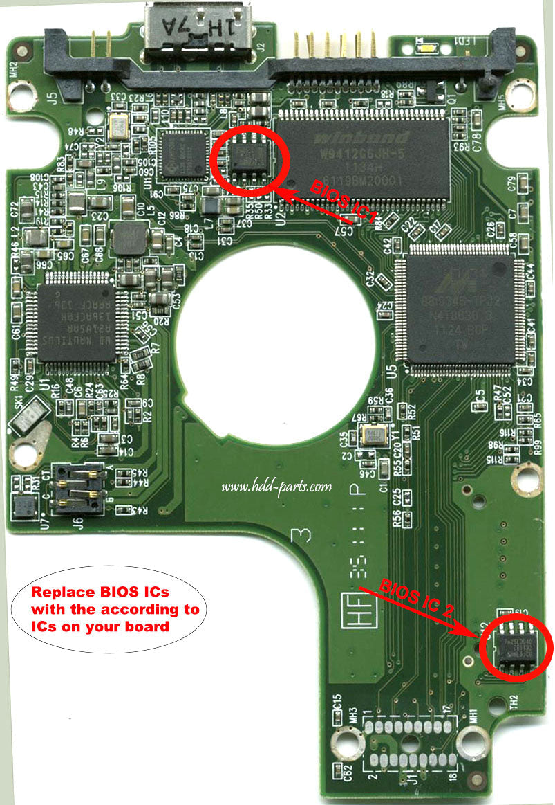 WD7500BMVW-11S5XS1 2060-771801-002  WD7500BMVW  771801 hard drive circuit board + firmware transfer