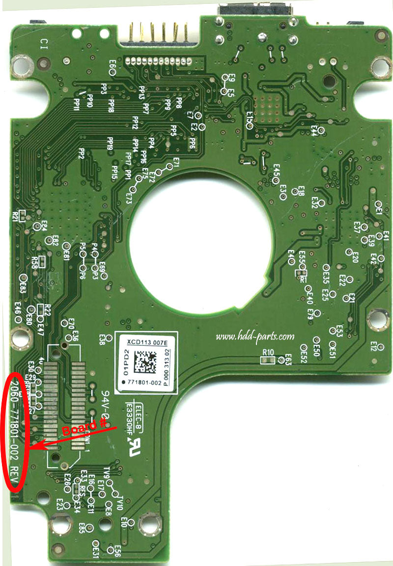 WD7500BMVW-11S5XS0 2060-771801-002  WD7500BMVW  771801 hard drive circuit board + firmware transfer