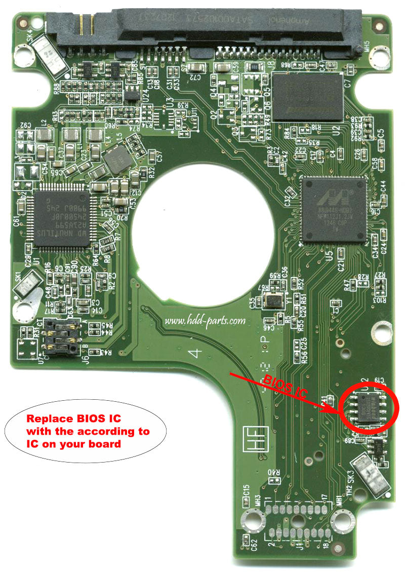 WD7500BPVX-55JC3T0 2060-771933-000  WD7500BPVX  771933 hard drive circuit board + firmware transfer