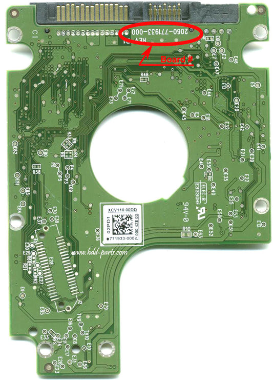 WD10JPVX-75JC3T0 2060-771933-000  WD10JPVX  771933 hard drive circuit board + firmware transfer