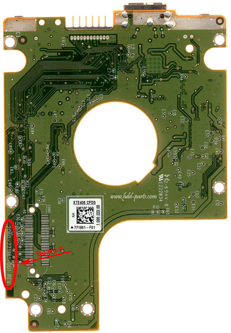 WD7500BMVW-11AJGS0 2060-771961-001  WD7500BMVW  771961 hard drive circuit board + firmware transfer