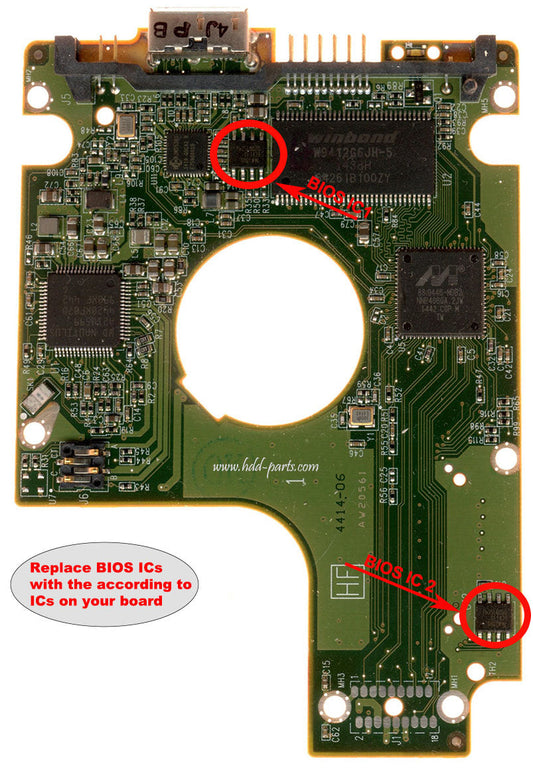 WD7500BMVW-11AJGS1 2060-771961-000  WD7500BMVW  771961 hard drive circuit board + firmware transfer