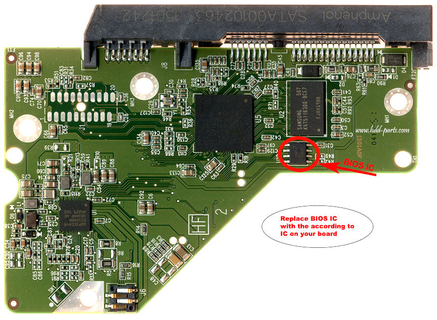 WD10EZRX-00A3KB0 2060-800006-001  WD10EZRX  800006 hard drive circuit board + firmware transfer