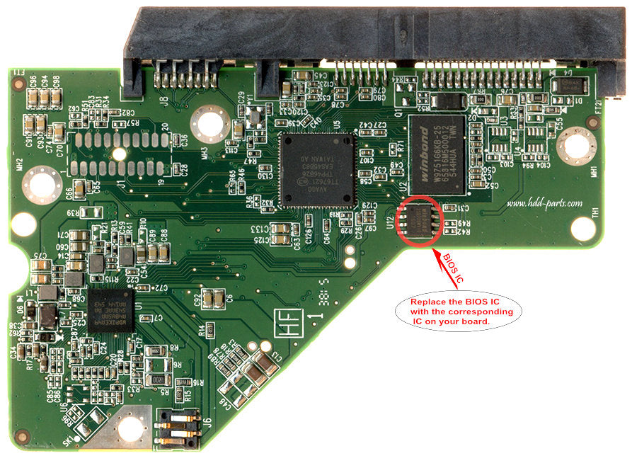 WD10EZEX-60WN4A0 2060-800039-001  WD10EZEX  800039 hard drive circuit board + firmware transfer