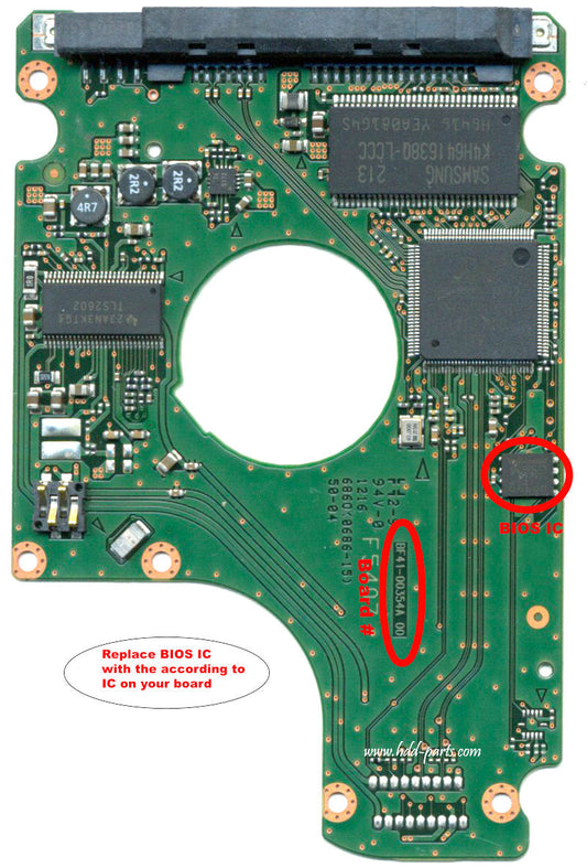 HN-M500MBB    BF41-00354A   hard drive circuit board + firmware transfer