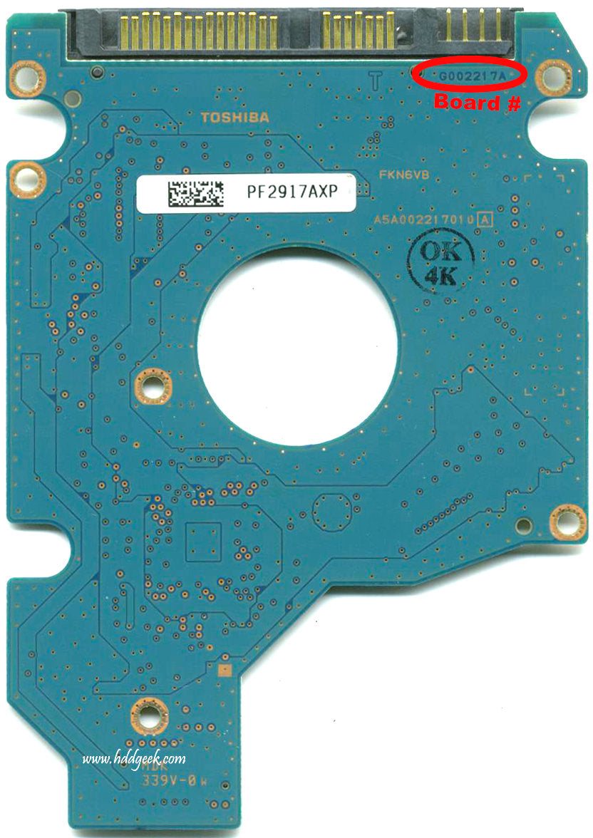 MK2049GSY G002217A  HDD2E11 GOO2217A   hard drive circuit board + firmware transfer