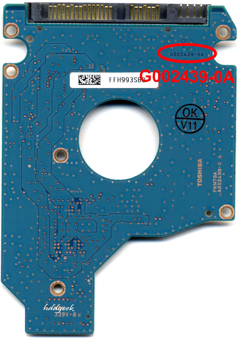 MK4055GSX G002439-0A  HDD2H22 GOO2439-0A   hard drive circuit board + firmware transfer