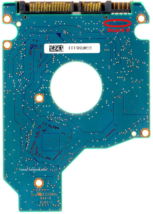 MK5055GSXN G002657A  HDD2H28 GOO2657A   hard drive circuit board + firmware transfer